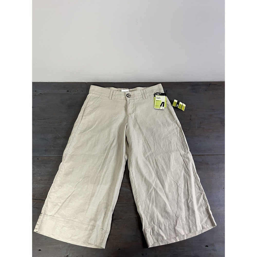 Women's Lee Wide Leg Capri's Size 8 Medium New With Tags 2006 Instant Slimming